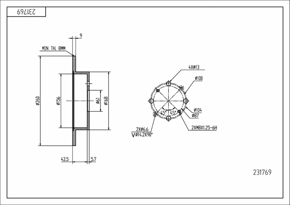 Brake Disc (231 769)