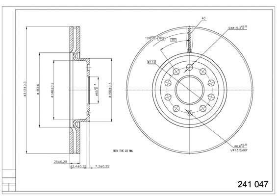 Brake Disc (241 047)