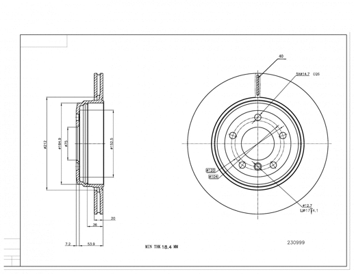 Brake Disc (230 999)