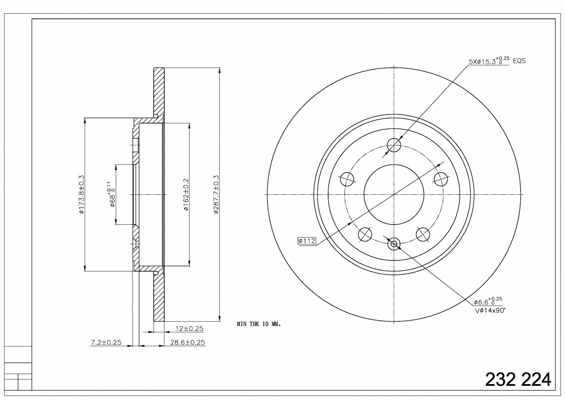 Brake Disc (232 224)