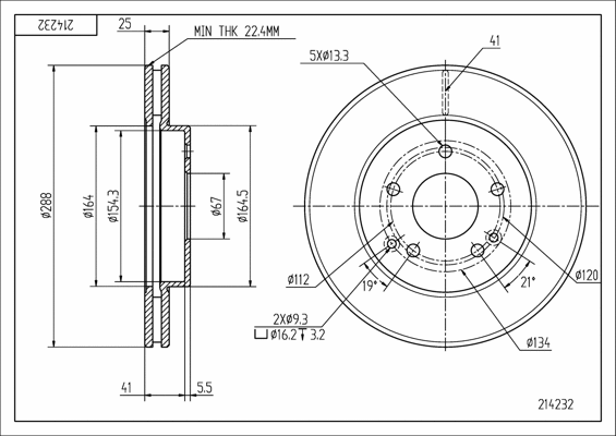 Brake Disc (214 232)