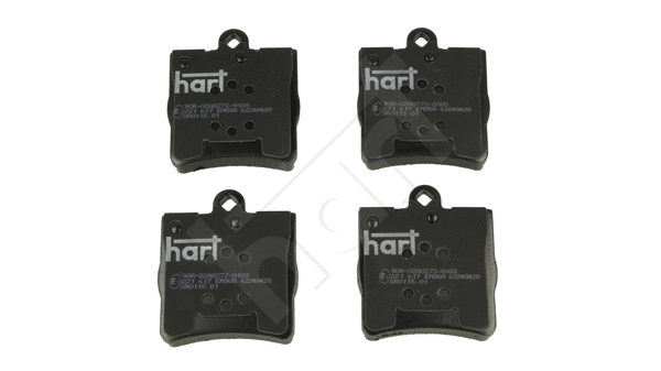 Brake Pad Set, disc brake (221 617)