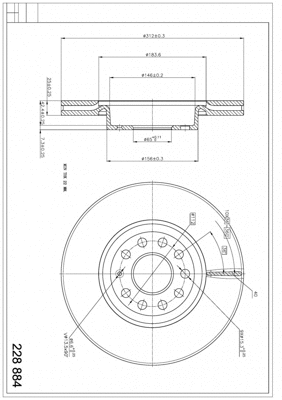 Brake Disc (228 884)