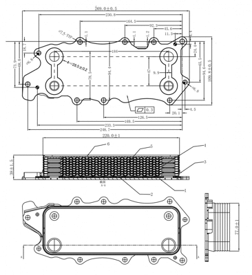 Oil Cooler, engine oil (623 806)