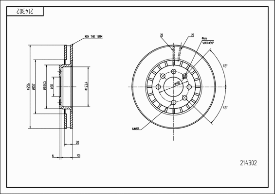 Brake Disc (214 302)