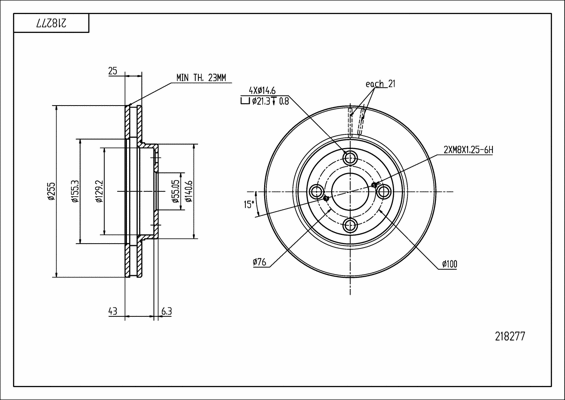 Brake Disc (218 277)