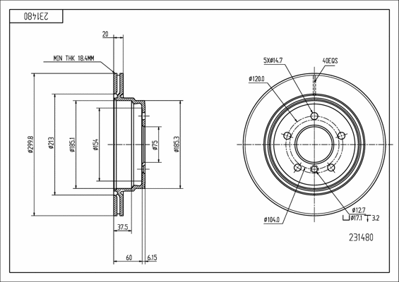 Brake Disc (231 480)