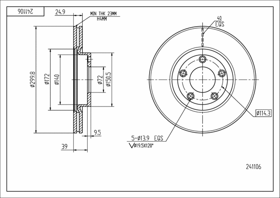Brake Disc (241 106)