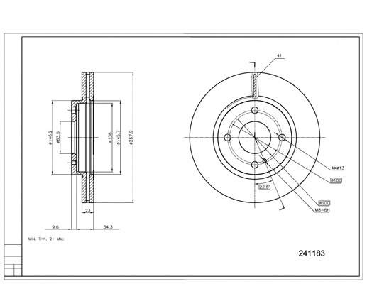 Brake Disc (241 183)