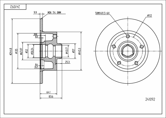 Brake Disc (241 092)