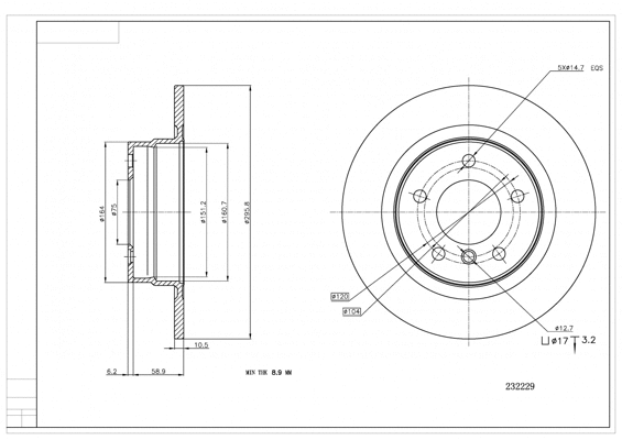 Brake Disc (232 229)