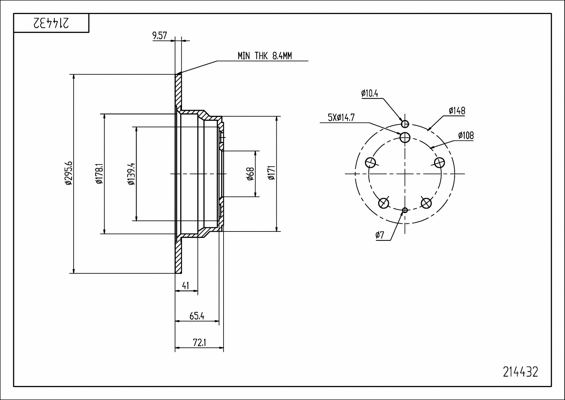 Brake Disc (214 432)