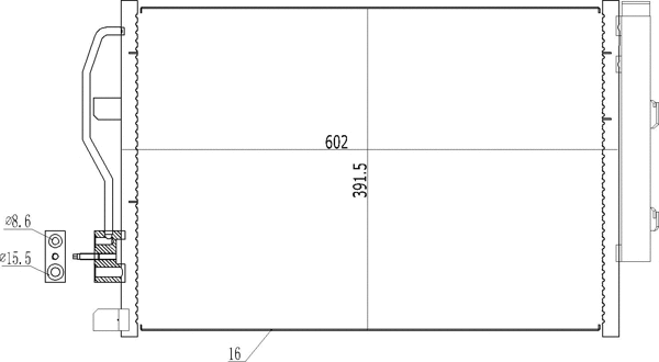 Condenser, air conditioning (619 525)