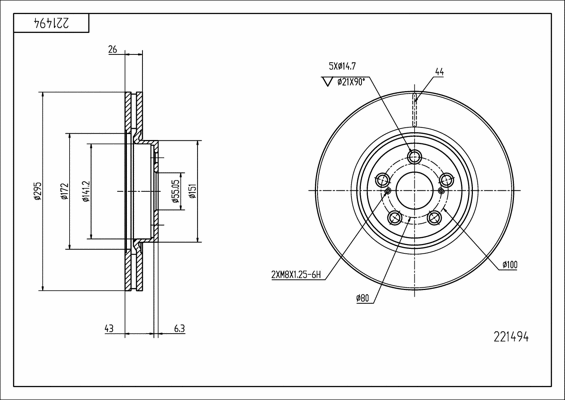 Brake Disc (221 494)