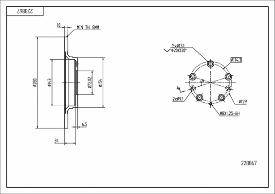 Brake Disc (228 867)