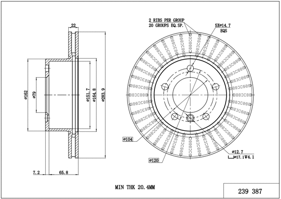 Brake Disc (239 387)