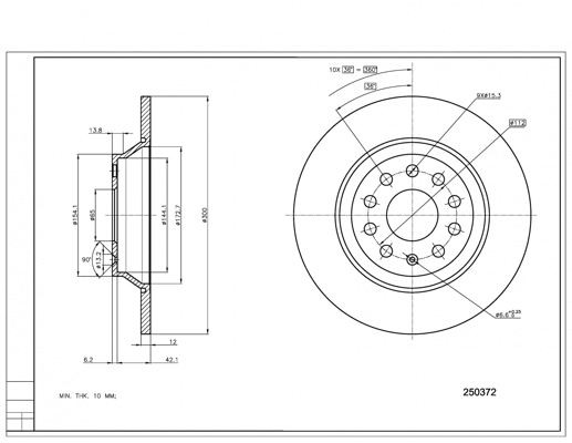 Brake Disc (250 372)