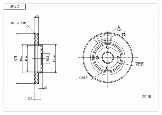 Brake Disc (214 168)
