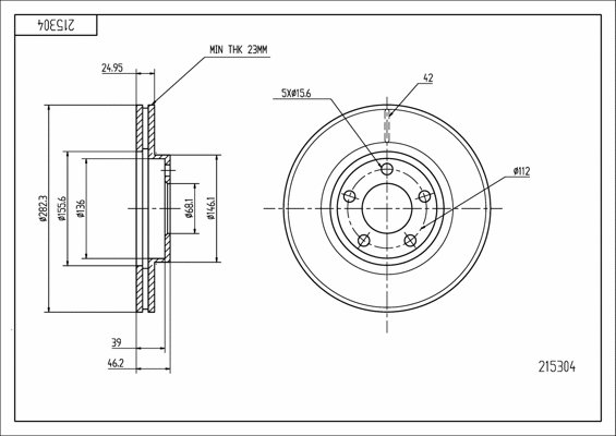 Brake Disc (215 304)