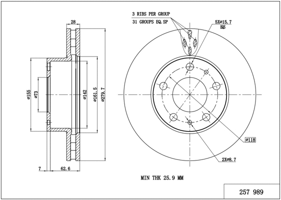 Brake Disc (257 989)