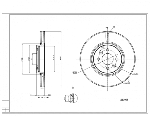 Brake Disc (241 098)