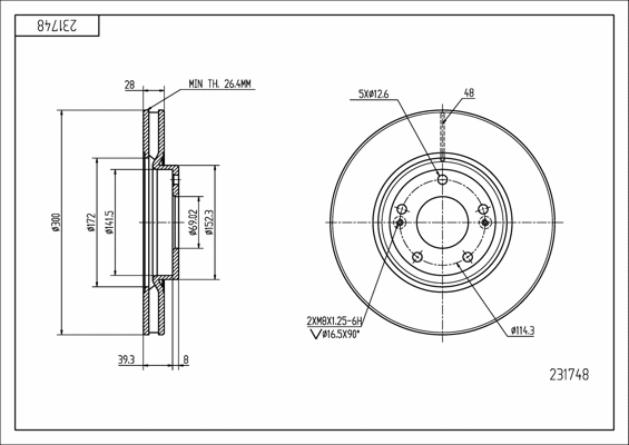 Brake Disc (231 748)