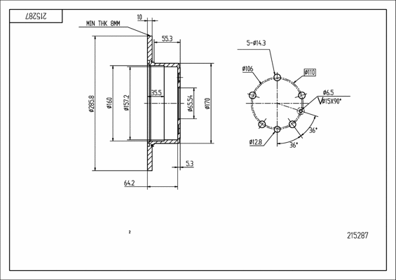Brake Disc (215 287)