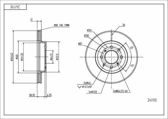 Brake Disc (241 110)