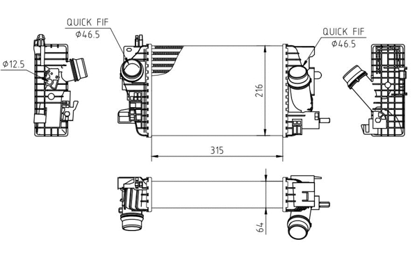 Charge Air Cooler (636 911)