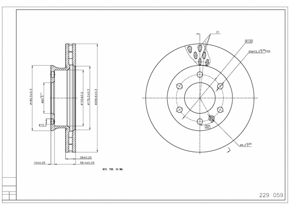 Brake Disc (229 059)