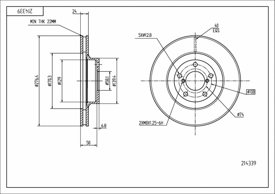 Brake Disc (214 339)