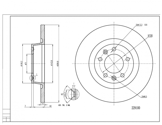 Brake Disc (229 100)