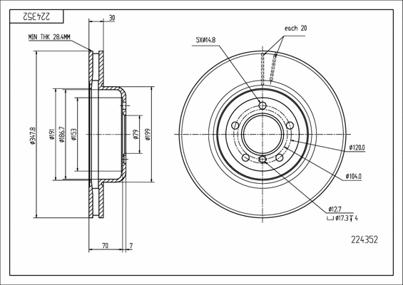 Brake Disc (224 352)