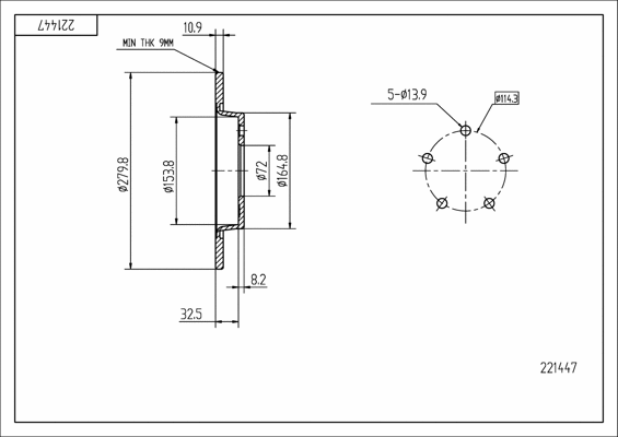 Brake Disc (221 447)