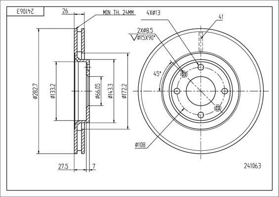 Brake Disc (241 063)