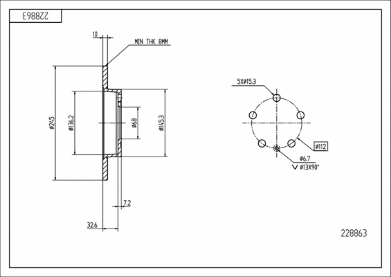 Brake Disc (228 863)