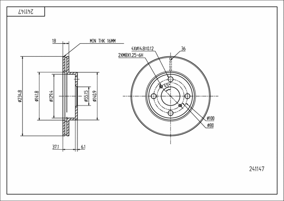 Brake Disc (241 147)