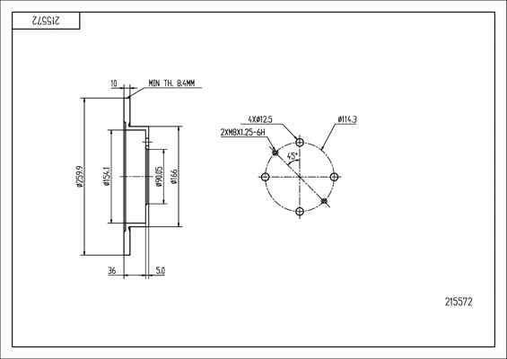 Brake Disc (215 572)