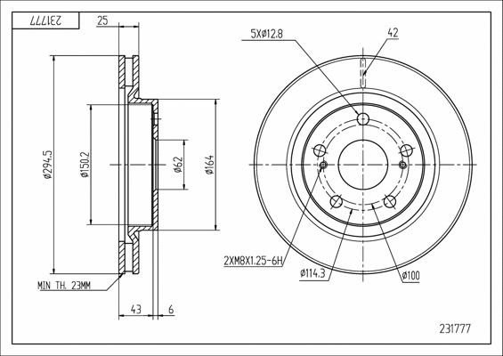 Brake Disc (231 777)