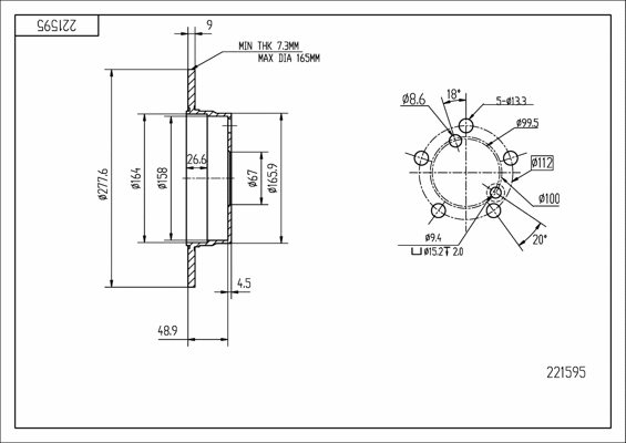 Brake Disc (221 595)