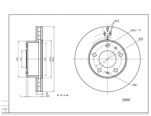 Brake Disc (230 993)