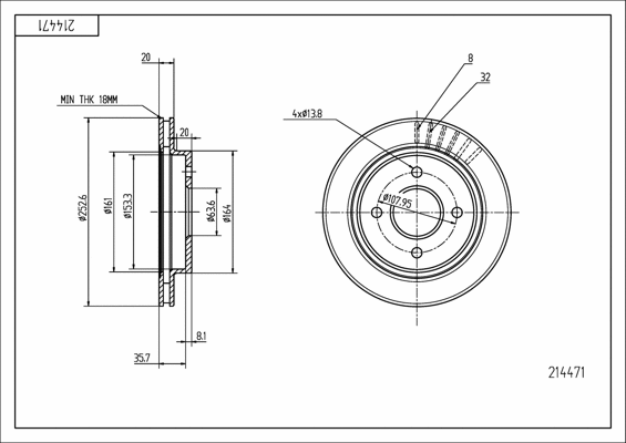 Brake Disc (214 471)