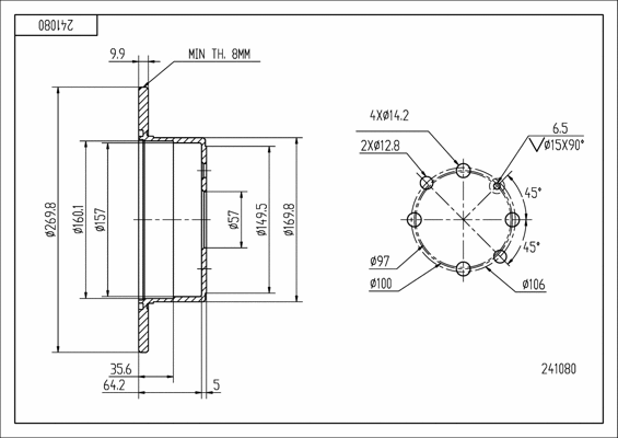 Brake Disc (241 080)