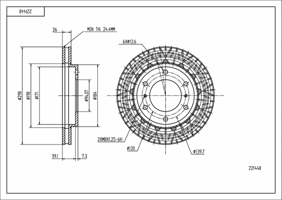 Brake Disc (221 440)