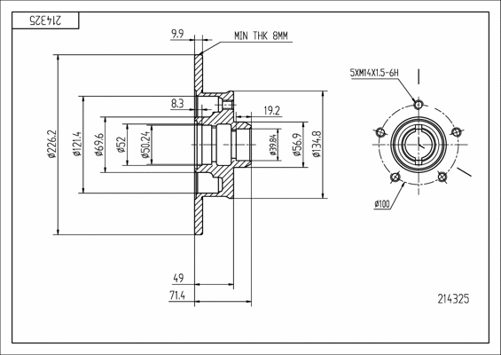 Brake Disc (214 325)
