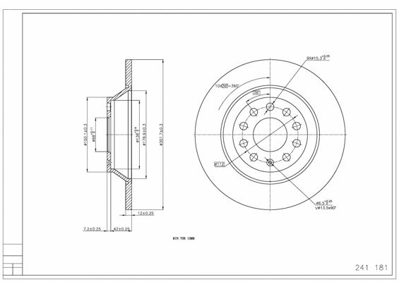 Brake Disc (241 181)