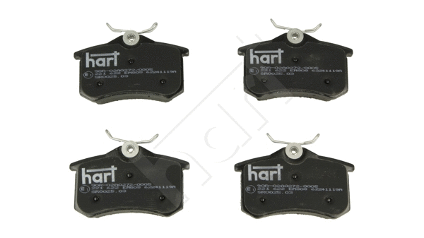 Brake Pad Set, disc brake (221 622)