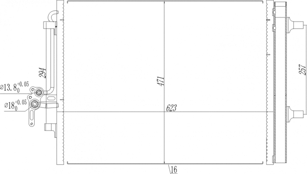 Condenser, air conditioning (608 055)