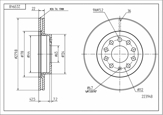Brake Disc (223 948)