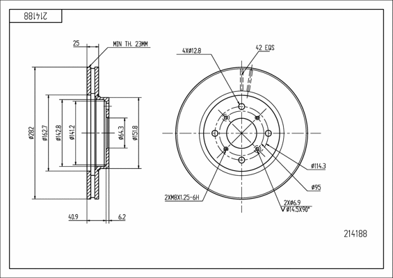 Brake Disc (214 188)